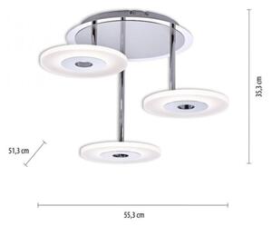 Paul Neuhaus 6446-55 - LED Stmívatelný přisazený lustr ADALI 3xLED/13W/230V