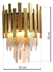 Nástěnné svítidlo ASPEN GOLD 2xE14/40W/230V