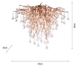 Paul Neuhaus 8091-11 - Přisazený lustr ICICLE 9xG9/40W/230V pr. 50 cm mosaz