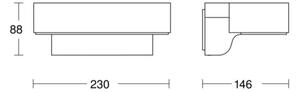 STEINEL 065690-LED Venkovní nástěn. svítidlo se senzorem L800 LED/7,5W/230V IP44
