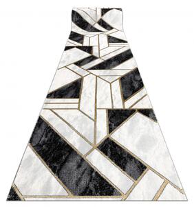 Makro Abra Běhoun EMERALD 1015 Geometrický moderní krémový černý zlatý Šíře: 70 cm