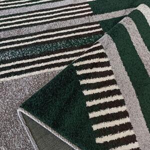Makro Abra Kusový koberec moderní OTTO 03 Geometrický šedý zelený Rozměr: 120x170 cm