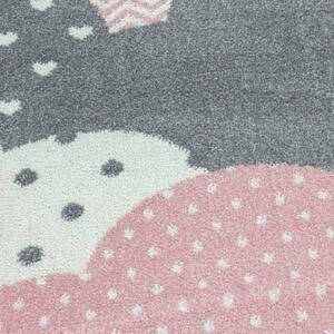 Dětský koberec Bambi 820 pink (Varianta: Kulatý průměr 120 cm)