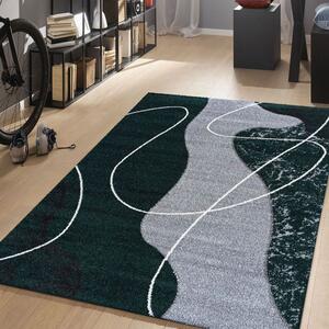 Makro Abra Kusový koberec moderní OTTO 05 šedý zelený Rozměr: 120x170 cm