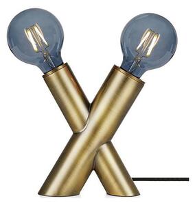 Markslöjd 108053 - Stolní lampa SIMUL 1xE27/40W + 1xE14/40W/230V zlatá