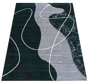 Makro Abra Kusový koberec moderní OTTO 05 šedý zelený Rozměr: 80x150 cm