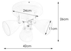 Markslöjd 108081 -Koupelnové bodové svítidlo FJÄLLBACKA 3xG9/20W/230V IP44 černá