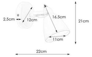 Markslöjd 108084 - Koupelnové nástěnné svítidlo FJÄLLBACKA 1xG9/20W/230V IP44