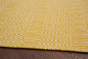 Makro Abra Moderní kusový koberec Sloan Mustard hořčicový Rozměr: 66x200 cm