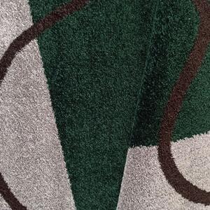 Makro Abra Kusový koberec moderní OTTO 08 šedý zelený Rozměr: 120x170 cm