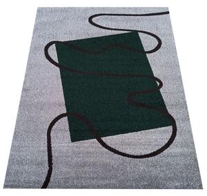 Makro Abra Kusový koberec moderní OTTO 08 šedý zelený Rozměr: 80x150 cm