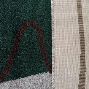 Makro Abra Kusový koberec moderní OTTO 08 šedý zelený Rozměr: 120x170 cm