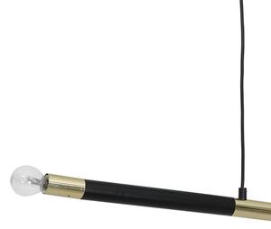 Lustr na lanku BASTONE 2xE14/40W/230V černá/zlatá