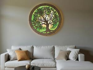 "Mechový dub" dřevěné svítidlo 230V 70 cm/dub
