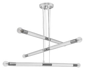 Lustr na lanku BASTONE WHITE 6xE14/40W/230V