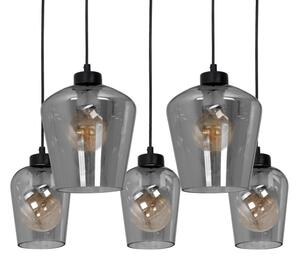 Lustr na lanku SANTIAGO 5xE27/60W/230V černá