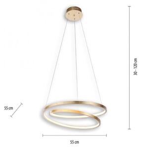 Paul Neuhaus 2472-12 - LED Stmívatelný lustr na lanku ROMAN LED/30W/230V zlatá