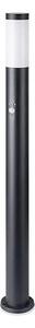 Venkovní lampa se senzorem 1xE27/60W/230V IP44 110cm černá