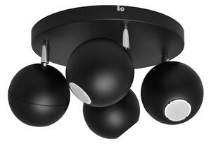 LED Bodové svítidlo MIDWAY 4xGU10/6,5W/230V černá