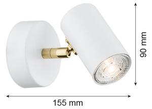 Argon 4209 - Stropní bodové svítidlo LAGOS 1xGU10/5W/230V bílá/zlatá