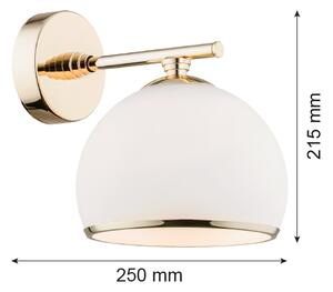 Argon 4255 - Nástěnné svítidlo MARBELLA 1xE27/15W/230V mosaz