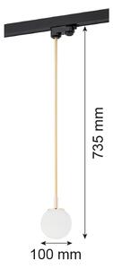 Argon 4308 - Lustr na tyči do lištového systému BANG 1xG9/6W/230V mosaz