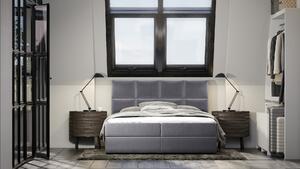 Hotelová postel 180x200 SORELLA 2 - světle šedá
