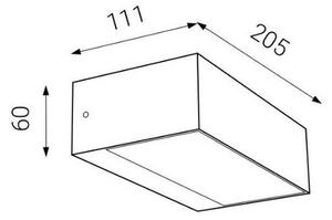 LED2 - LED Venkovní nástěnné svítidlo KVADER LED/9W/230V IP54