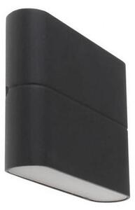 LED2 - LED Venkovní nástěnné svítidlo FLAT 2xLED/3W/230V antracit IP54