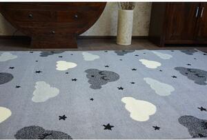 Balta Kusový koberec BCF FLASH EYES 3977 Mráčky šedý Rozměr: 120x160 cm