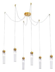 Kolarz 6009.30630 - Lustr na lanku RAGGIO 6xE14/25W/230V pavouk 24K zlato