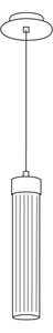 Kolarz 6009.30130 - Lustr na lanku RAGGIO 1xE14/25W/230V 24K zlato