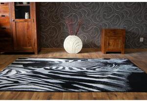 Kusový koberec BCF FLASH 33302/190 Zebra černý bílý Rozměr: 120x170 cm