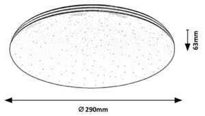 Rabalux - LED Koupelnové stropní svítidlo LED/20W/230V IP44