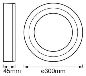 Ledvance - LED Stropní svítidlo ROUND LED/18W/230V pr. 30 cm