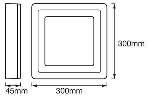 Ledvance - LED Stropní svítidlo SQUARE LED/18W/230V