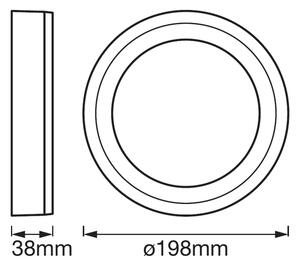 Ledvance - LED Stropní svítidlo ROUND LED/15W/230V pr. 20 cm