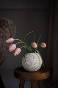 COOEE Design Keramická váza Kaia Linnen - 15 cm CED423