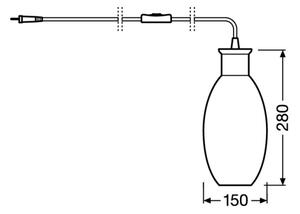 Ledvance - Stolní lampa GRAPE 1xE27/40W/230V růžová