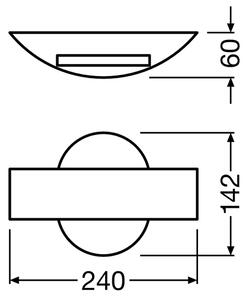 Ledvance - LED Venkovní nástěnné svítidlo SHIELD LED/11W/230V IP44