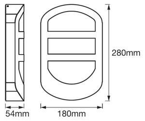 Ledvance - LED Venkovní nástěnné svítidlo PLATE LED/12W/230V IP44