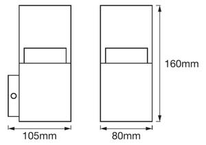Ledvance - LED Venkovní nástěnné svítidlo CRYSTAL LED/4,5W/230V IP44