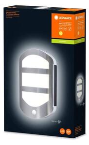 Ledvance - LED Venkovní nástěnné svítidlo se senzorem PLATE LED/12,5W/230V IP44