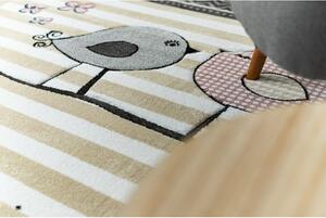 Makro Abra Dětský kusový koberec PETIT ptáčci krémový Rozměr: 160x220 cm