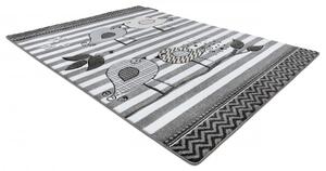 Makro Abra Dětský kusový koberec PETIT ptáčci šedý Rozměr: 120x170 cm