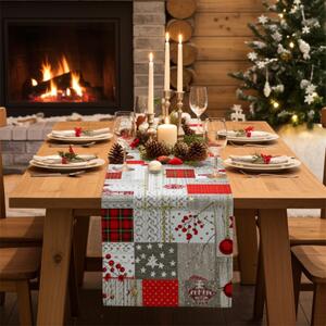 Vánočný běhoun na stůl Merry Christmas Barva Vícebarevná Rozměry 40x180 cm
