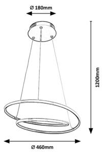 Rabalux - LED Lustr na lanku LED/40W/230V