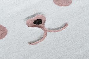 Makro Abra Dětský kusový koberec PETIT Králík růžový Rozměr: 140x190 cm