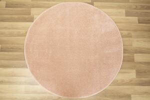 Makro Abra Kulatý dětský koberec Lima 2081A Jednobarevný růžový Rozměr: průměr 100 cm