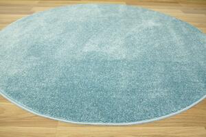 Makro Abra Kulatý dětský koberec Lima 2081A Jednobarevný modrý Rozměr: průměr 100 cm